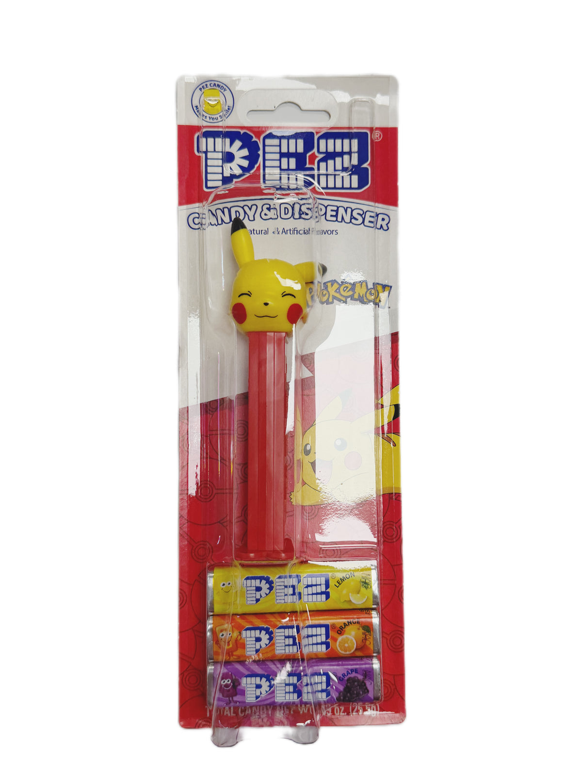 Pokémon PEZ Candy Dispenser Assortment + 3 Candy Rolls