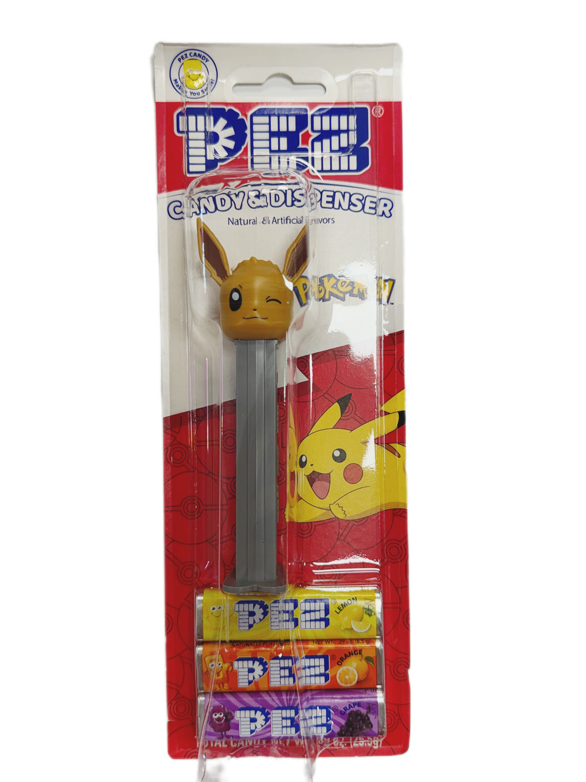 Pokémon PEZ Candy Dispenser Assortment + 3 Candy Rolls