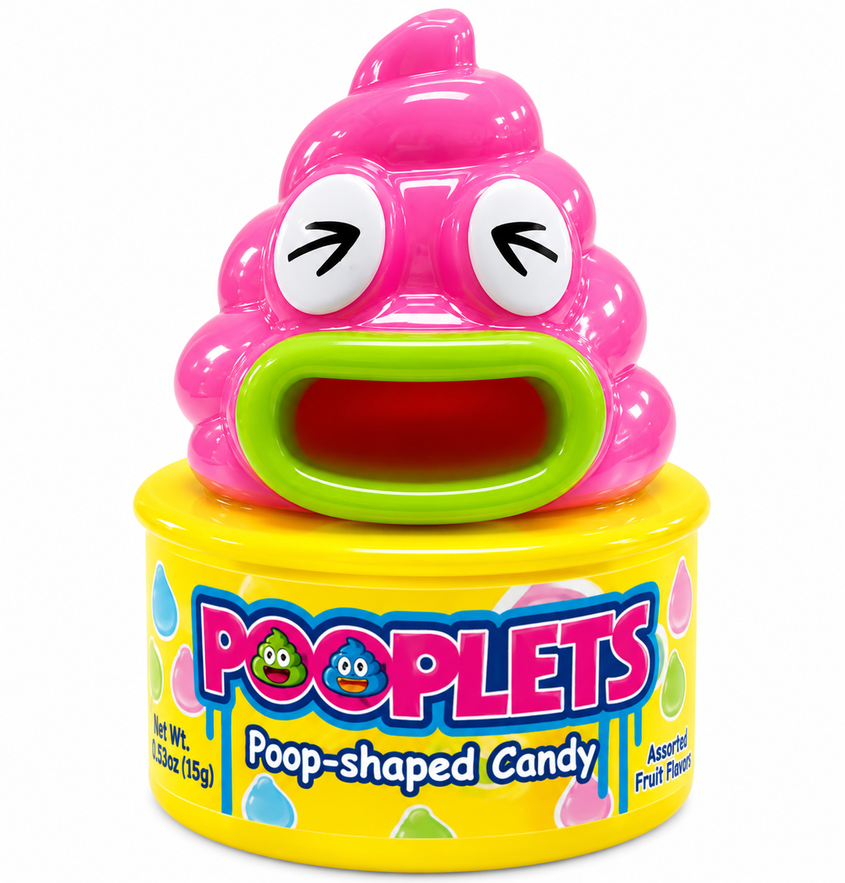 Pooplets Poop-Shaped Candy – Assorted Fruit Flavor 0.53 oz