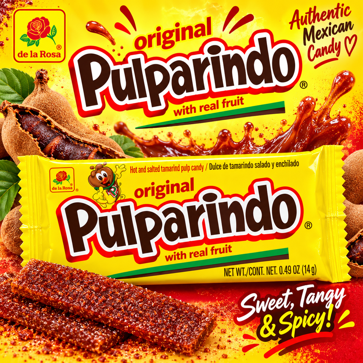 Pulparindo Original Tamarind Candy – 0.49 oz