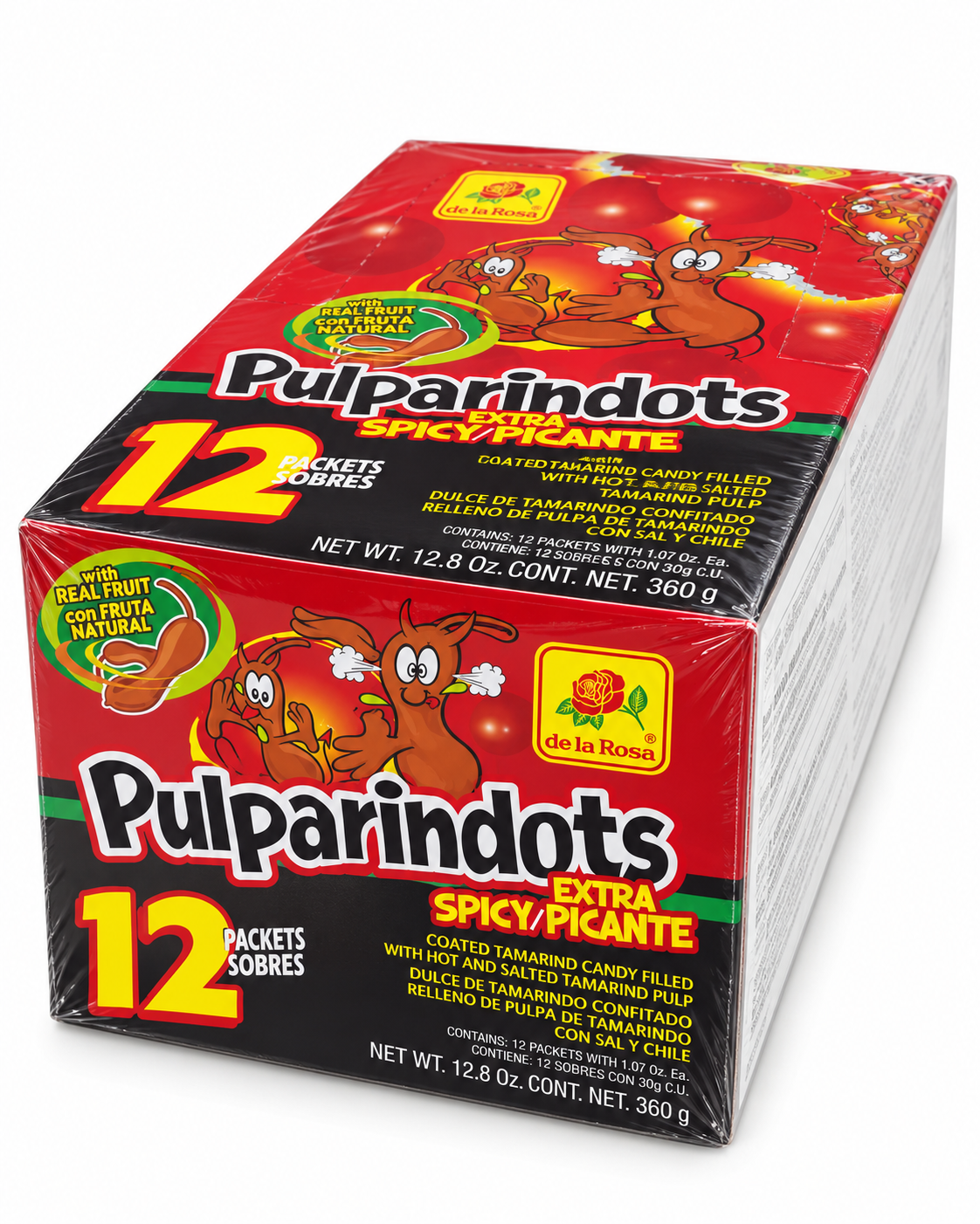 De La Rosa Pulparindots Extra Spicy Tamarind Candy