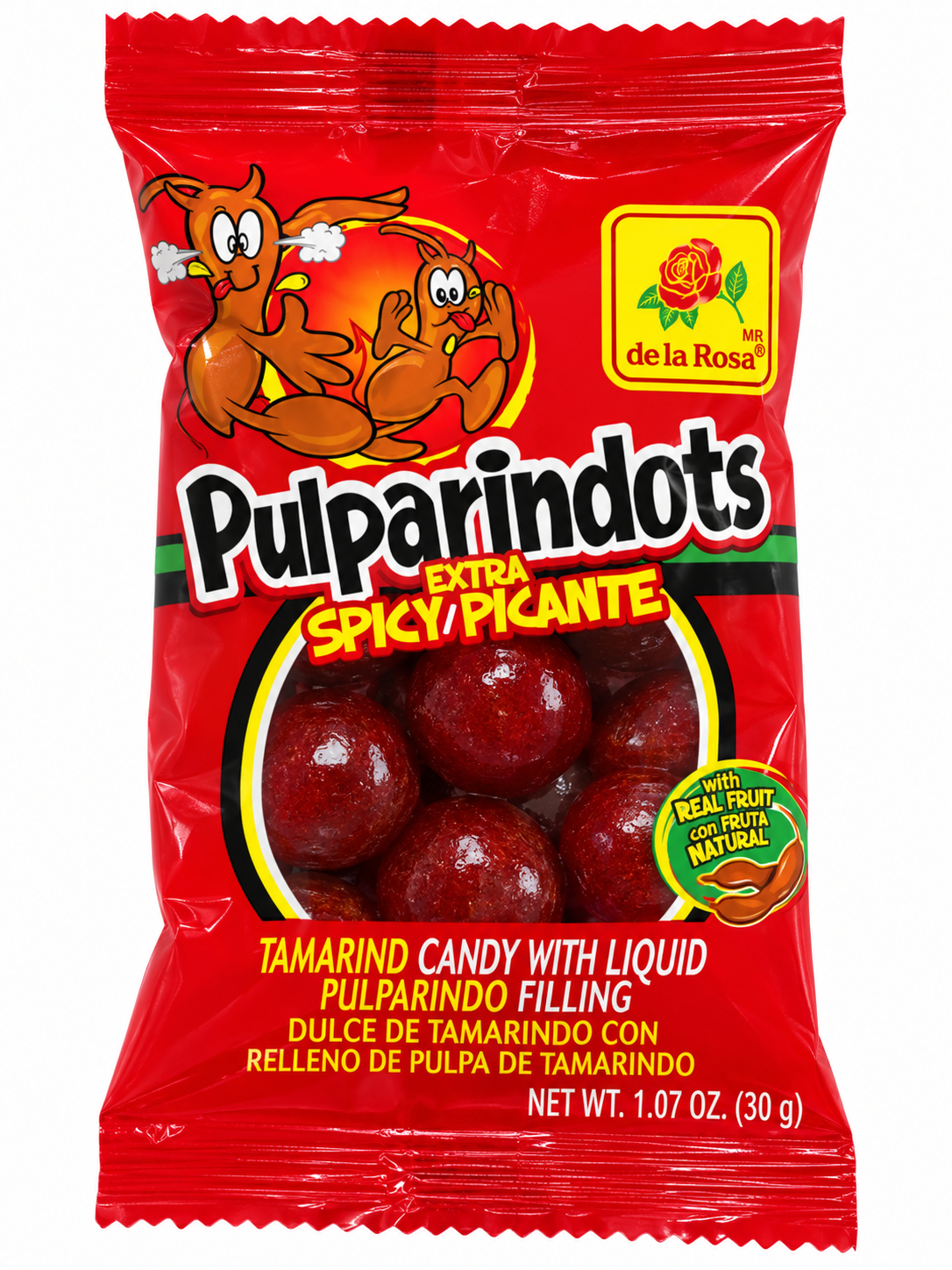 De La Rosa Pulparindots Extra Spicy Tamarind Candy