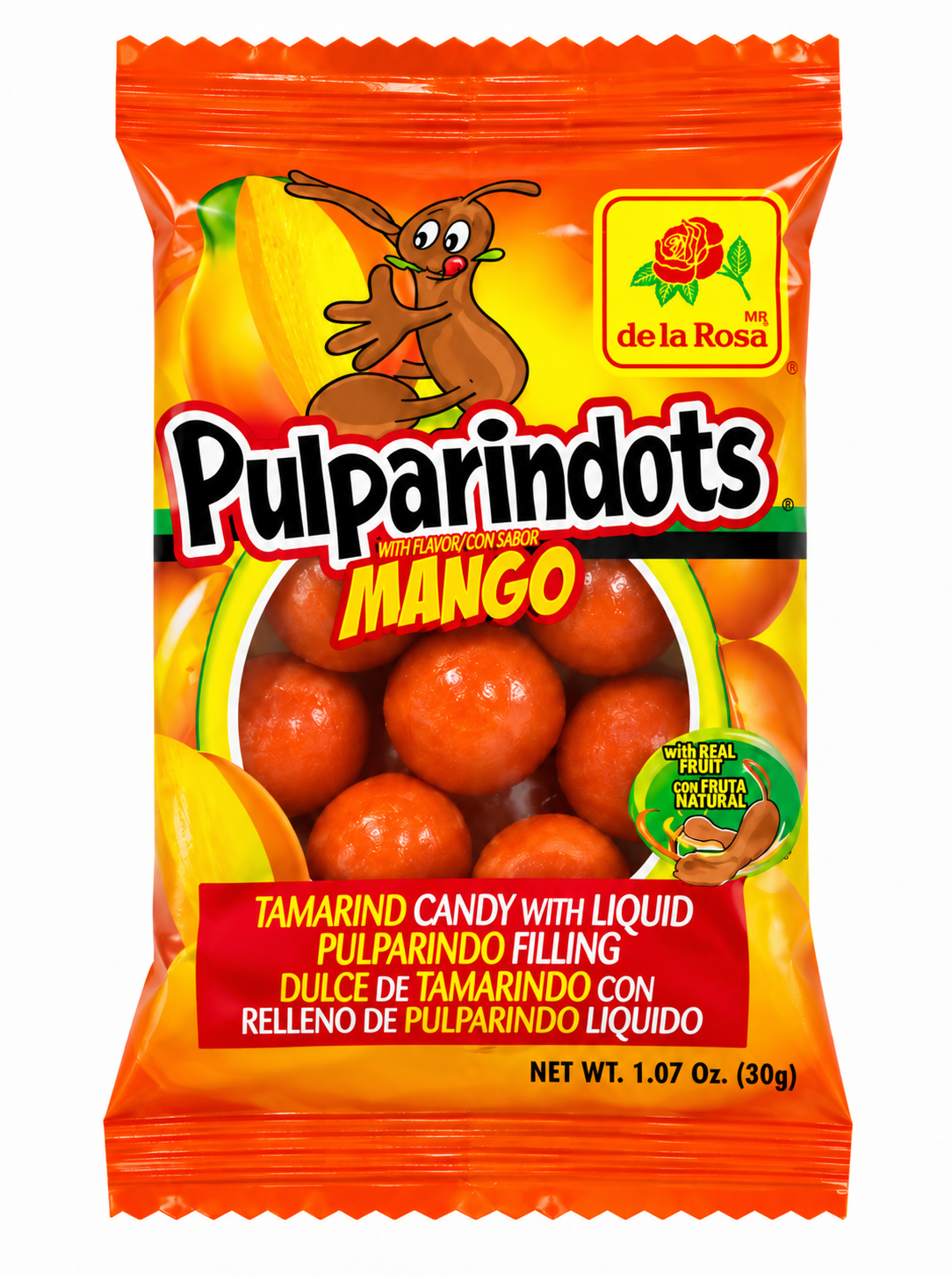 De La Rosa Pulparindots Mango Tamarind Candy