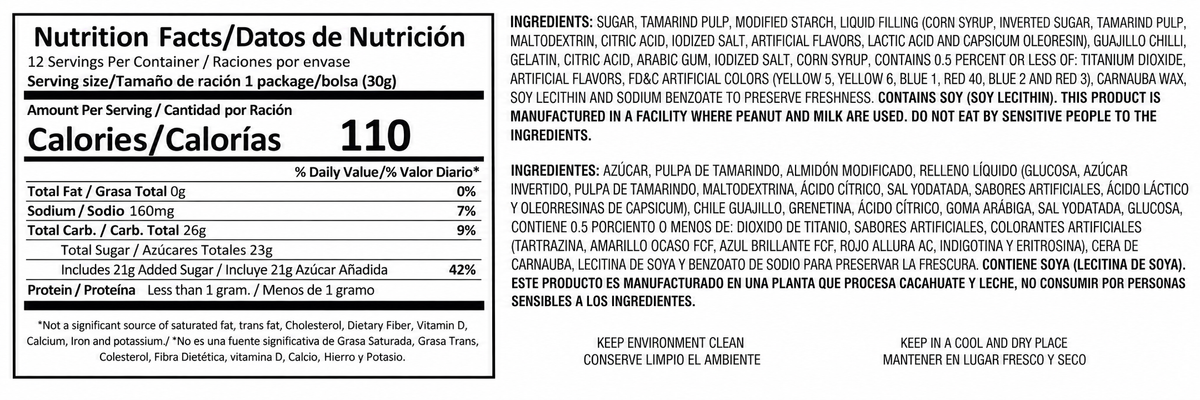 De La Rosa Pulparindots Watermelon Tamarind Candy