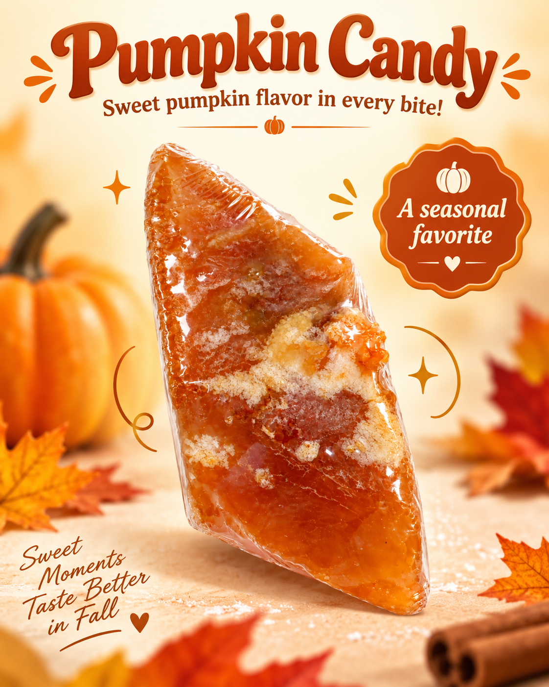 Traditional Pumpkin Candy – 1 Piece