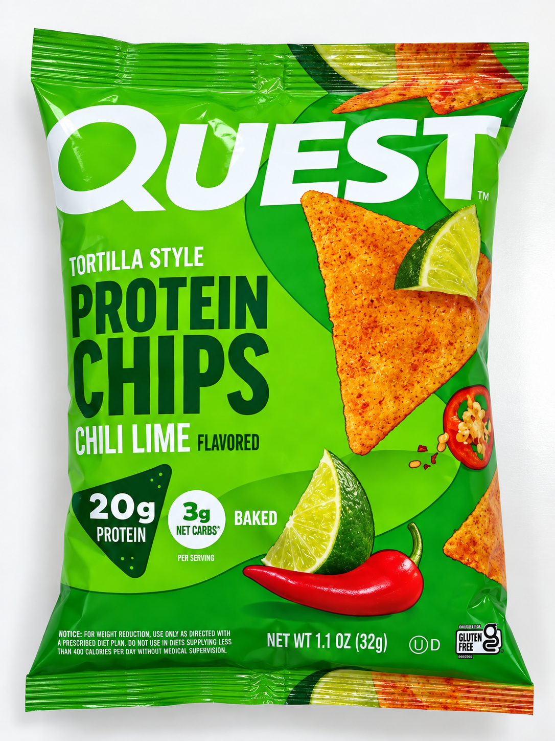 Quest Chili Lime Protein Chips – 1.1 oz