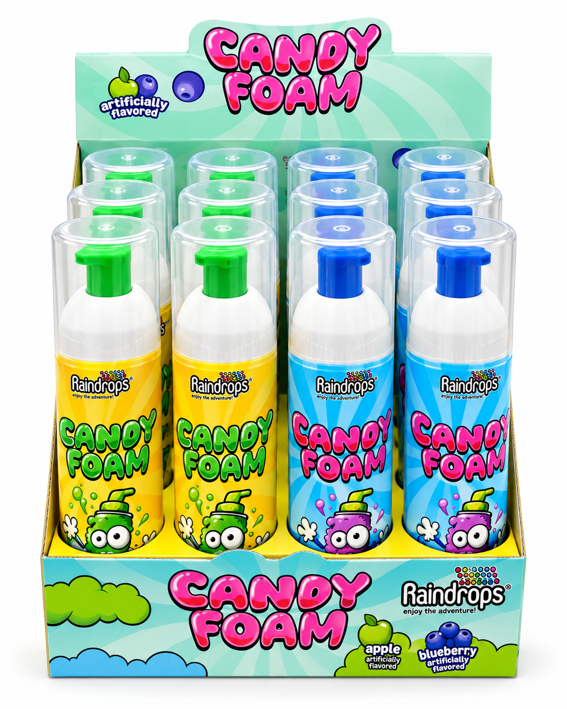 Raindrops Candy Foam Sour Foam Candy – 2.37 oz