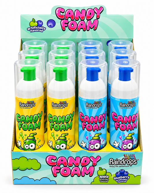 Raindrops Candy Foam Sour Foam Candy – 2.37 oz