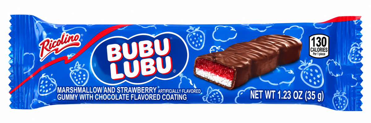 Ricolino Bubulubu Strawberry Marshmallow Candy