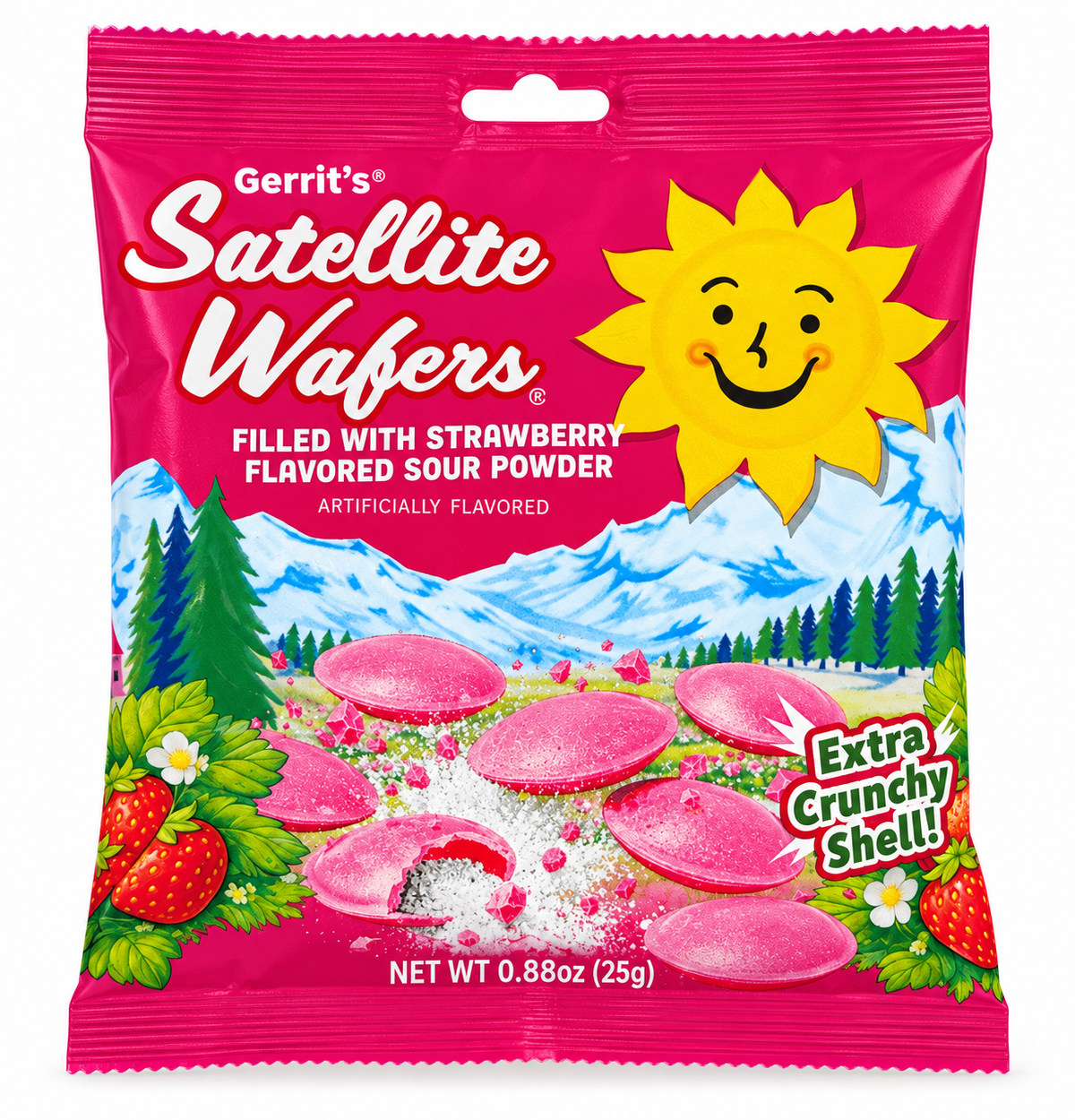 Gerrit’s Strawberry Satellite Wafers – 0.88 oz