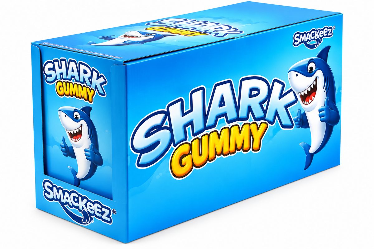 Smackeez Shark Gummy Blue Raspberry Candy