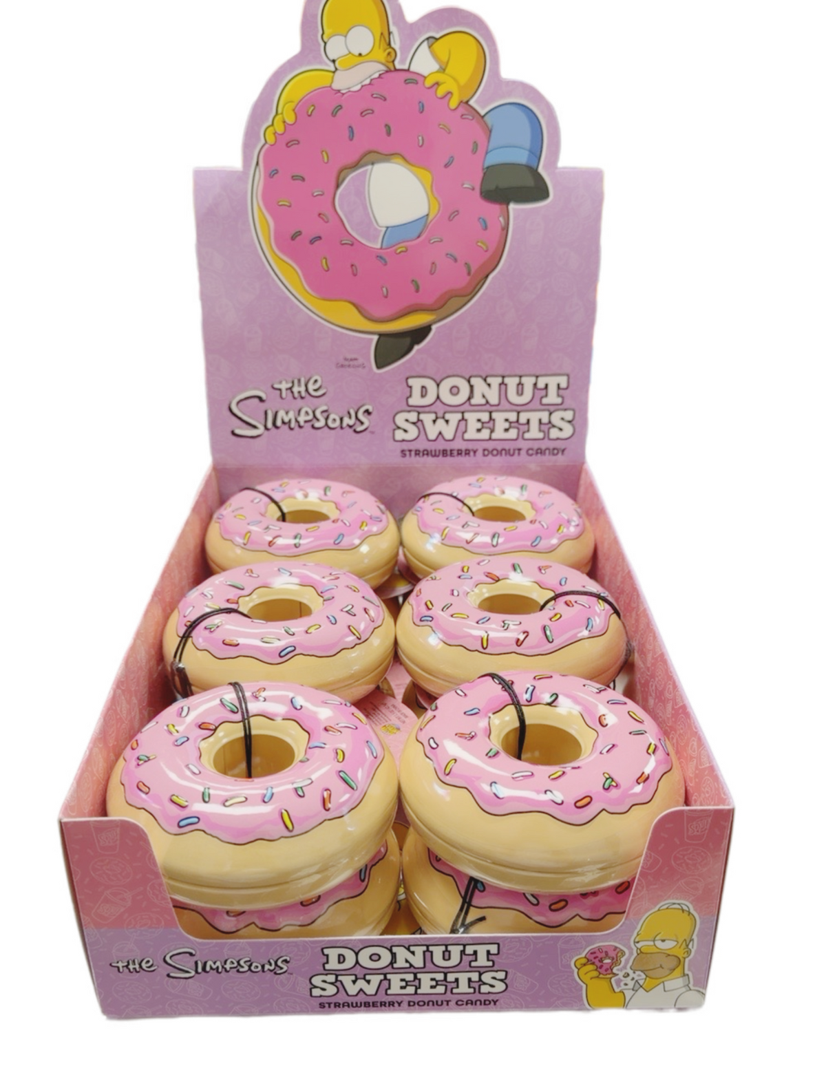 The Simpsons Donut Sweets Strawberry Candy Tin – 1.5 oz