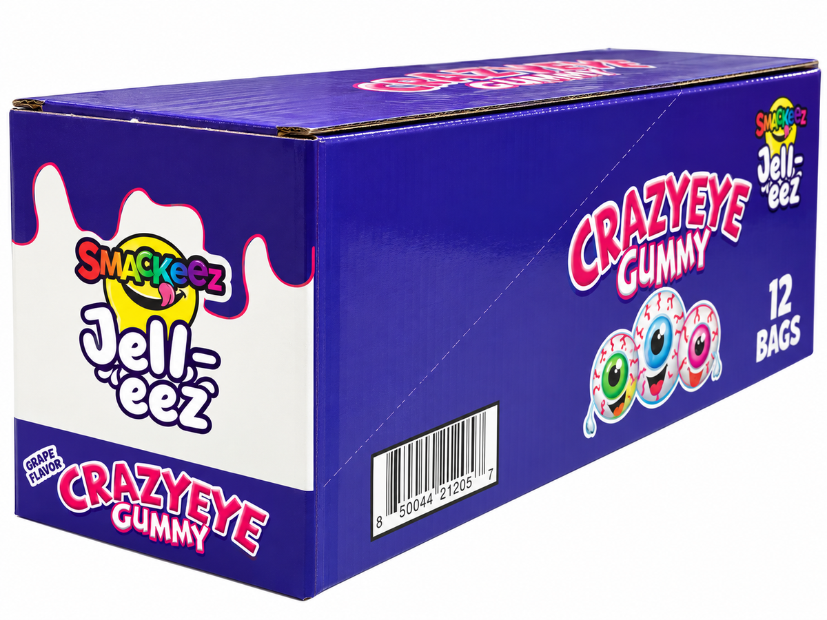 Smackeez Jell-eez Crazy Eye Gummy Candy