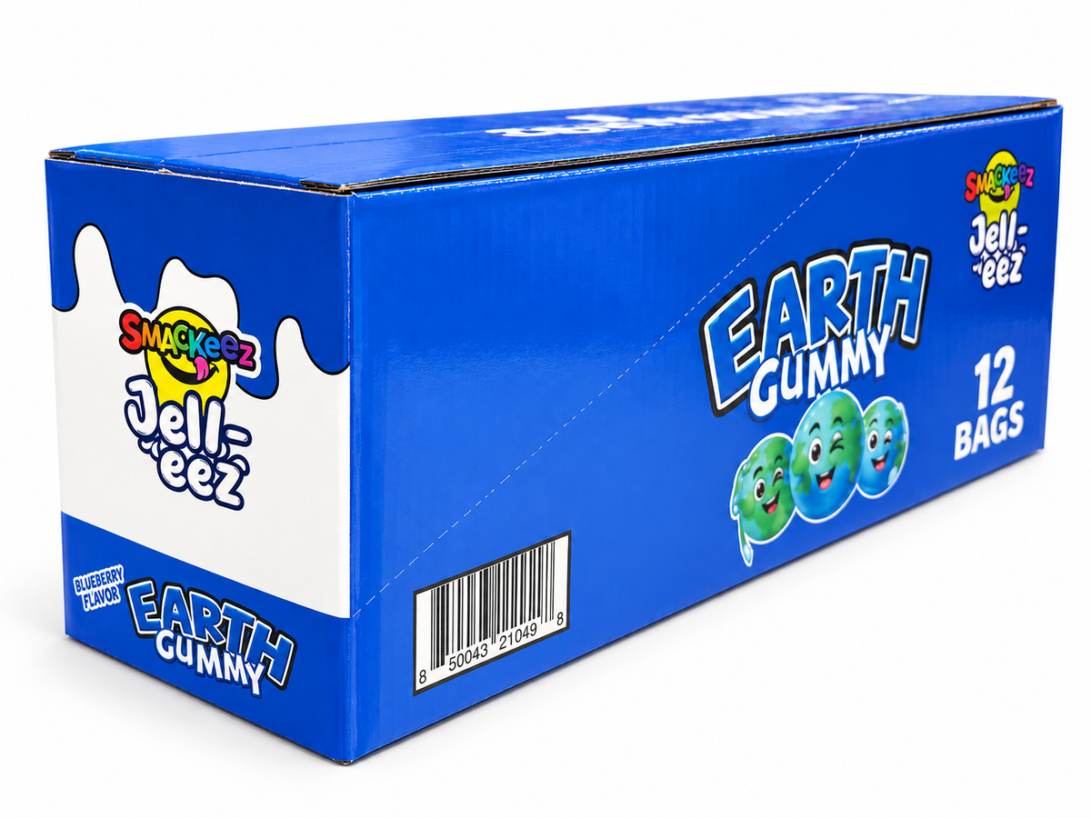 Smackeez Jell-eez Earth Gummy – Blueberry Flavor