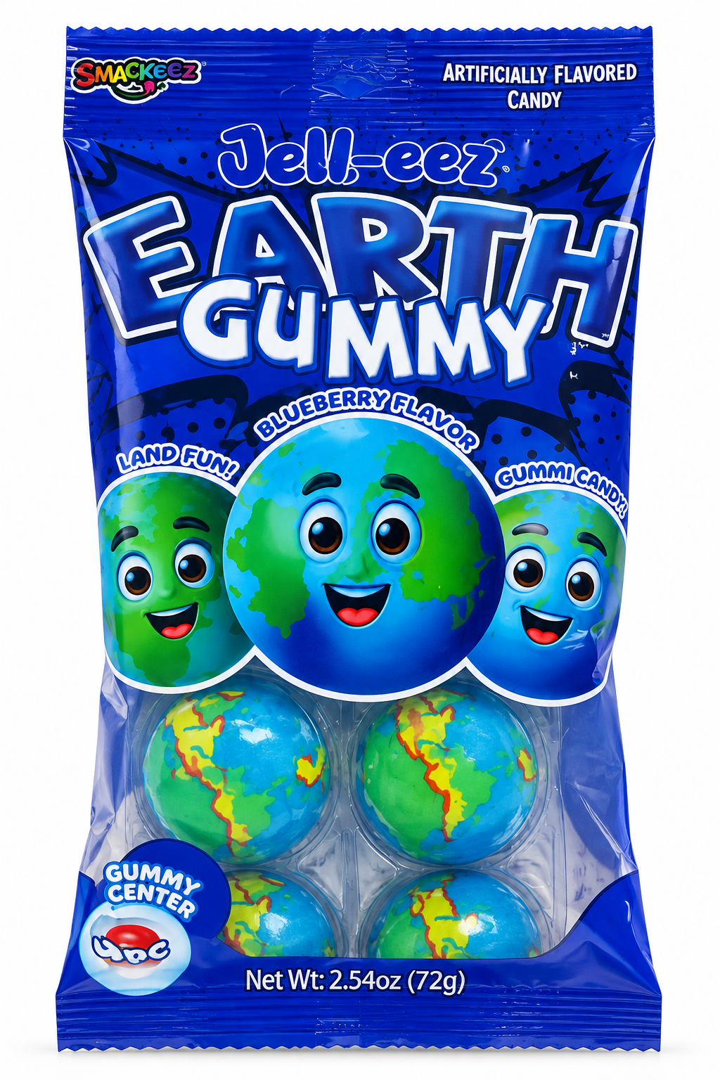 Smackeez Jell-eez Earth Gummy – Blueberry Flavor