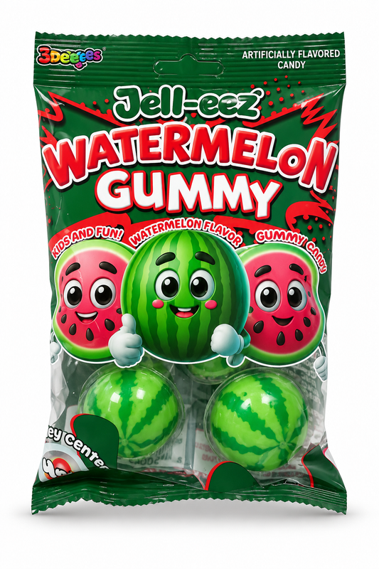 Smackeez Jell-eez Watermelon Gummy Candy