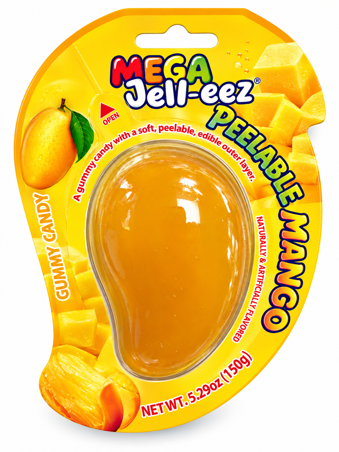 Mango Smackeez Mega Jell-eez Peelable Gummy Candy
