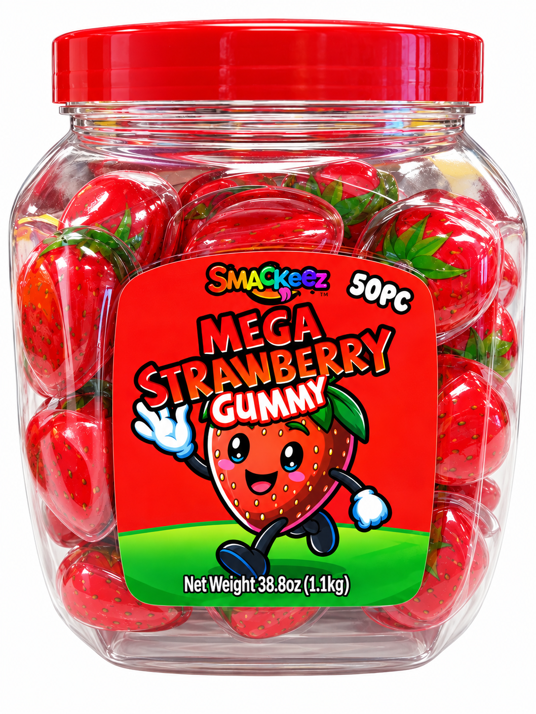 Smackeez Mega Strawberry Gummy