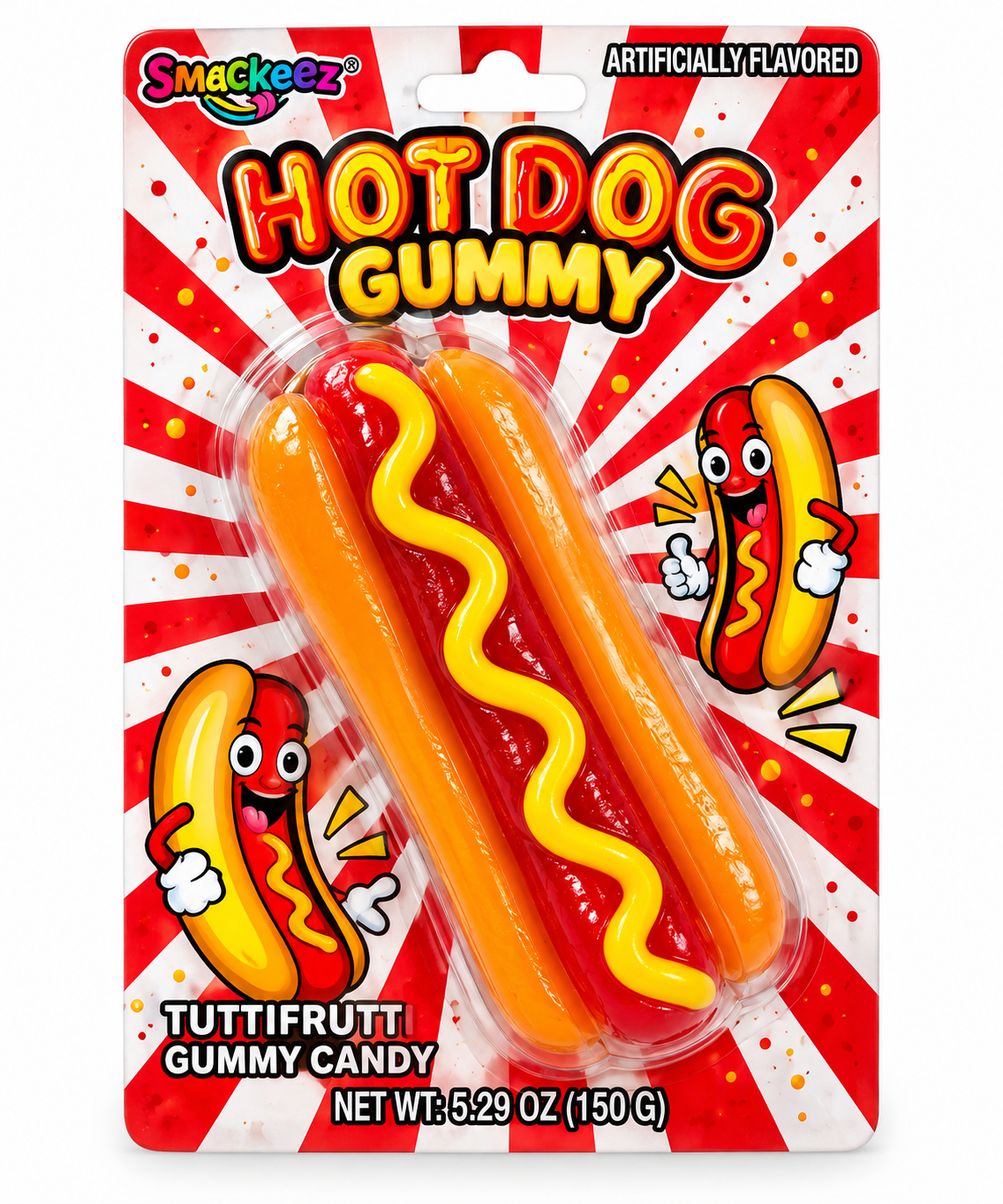 Smackeez Hot Dog Gummy Candy