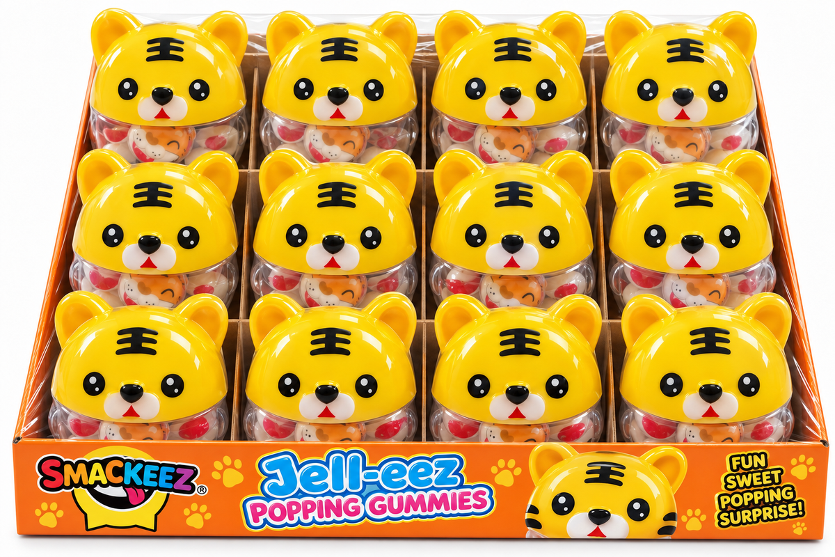 Smackeez Jell-EEZ Tiger Popping Gummies