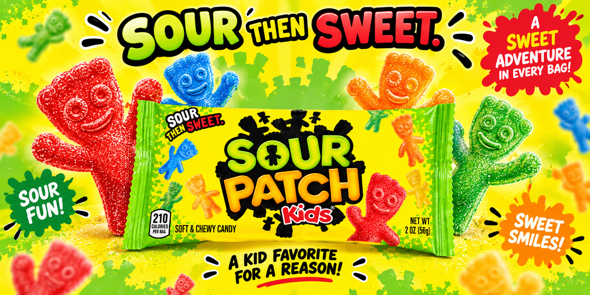 Sour Patch Kids Original Soft & Chewy Candy – 2 oz