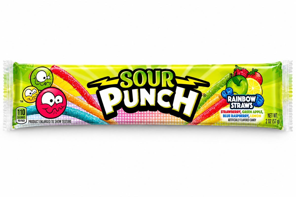 Sour Punch Rainbow Straws – Assorted Flavors