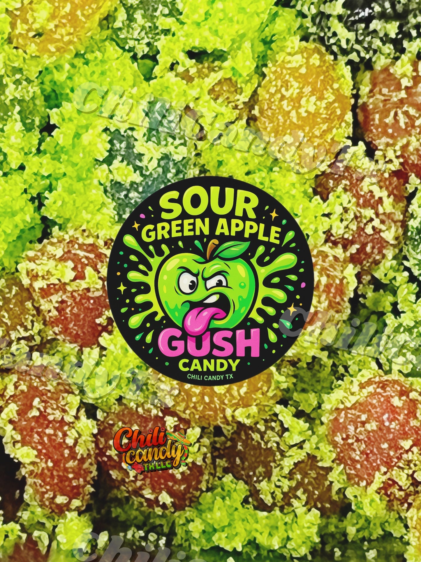 Sour Green Apple Gush Candy Trendy Viral Sour Candy