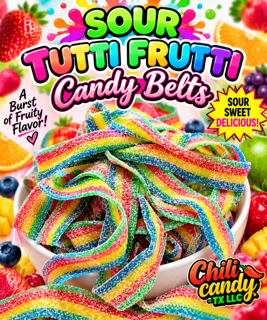 Sour Tutti Frutti Candy Belts