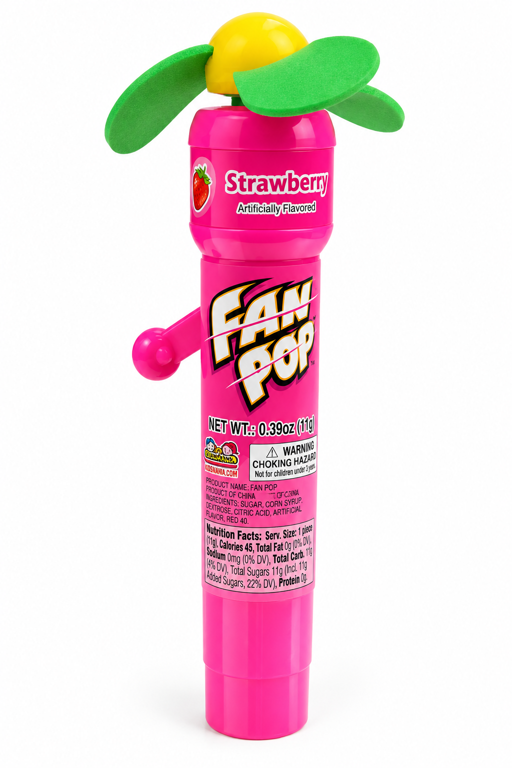 Kidsmania Fan Pop Lollipop Candy Toy - 0.39oz
