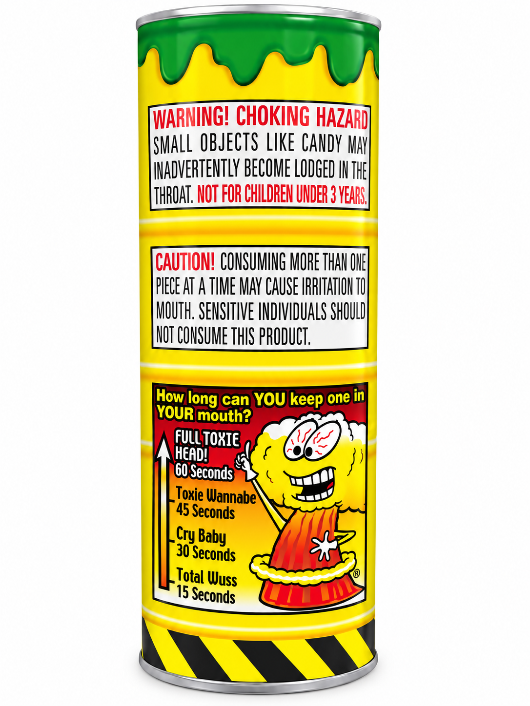 Toxic Waste Sour Candy Tube Bank – 9 Inch, 3.6 oz