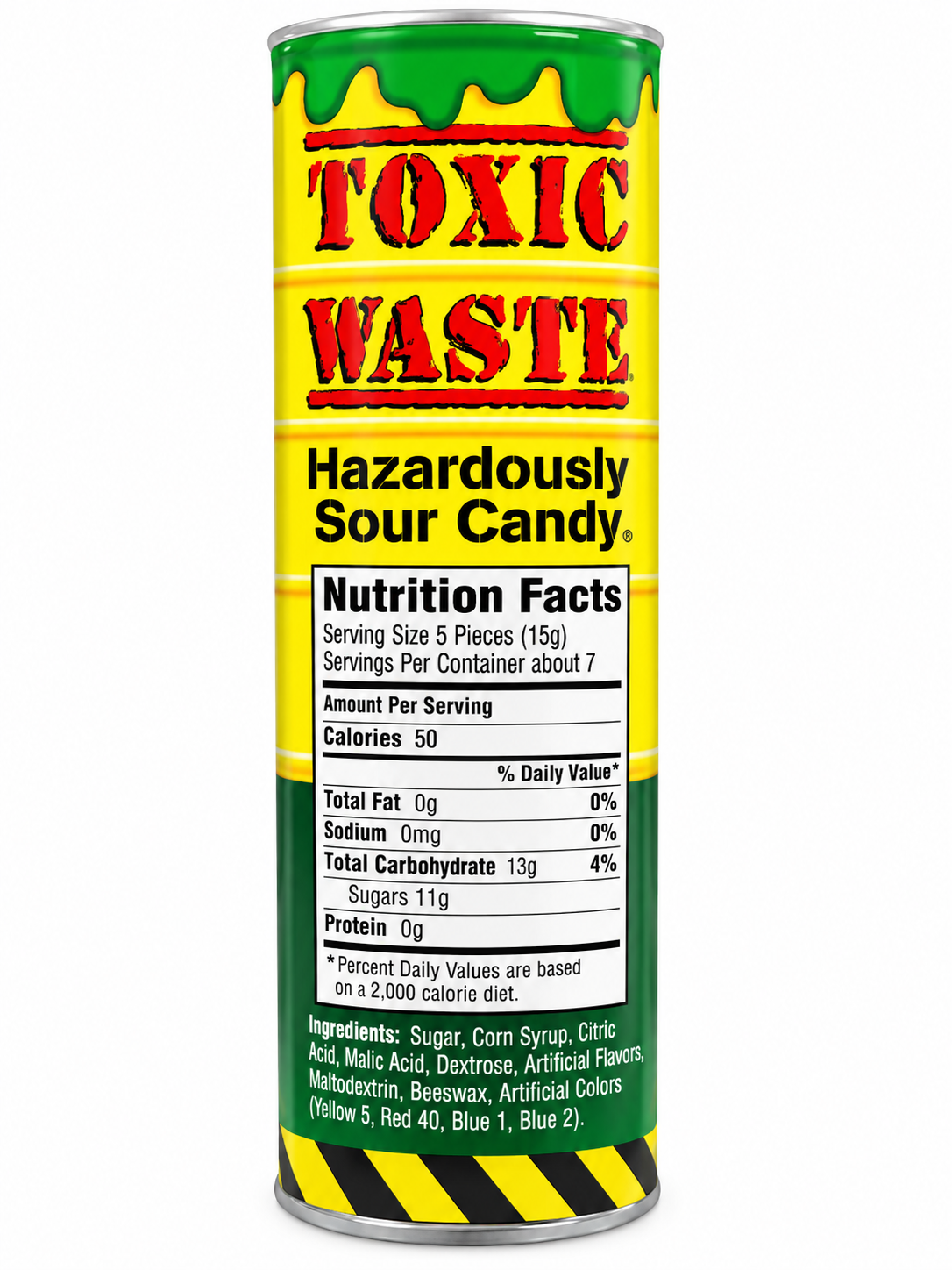 Toxic Waste Sour Candy Tube Bank – 9 Inch, 3.6 oz