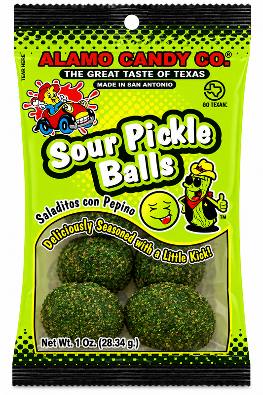 Alamo Candy Sour Pickle Balls