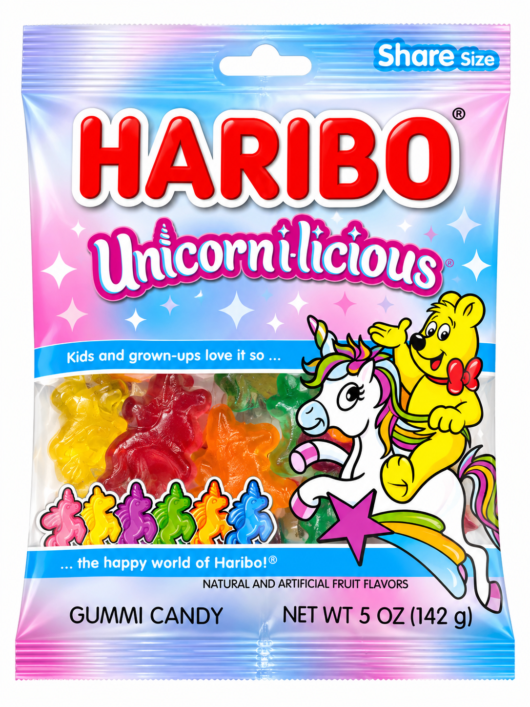 Haribo Unicorn-i-licious Gummy Candy – 5 oz