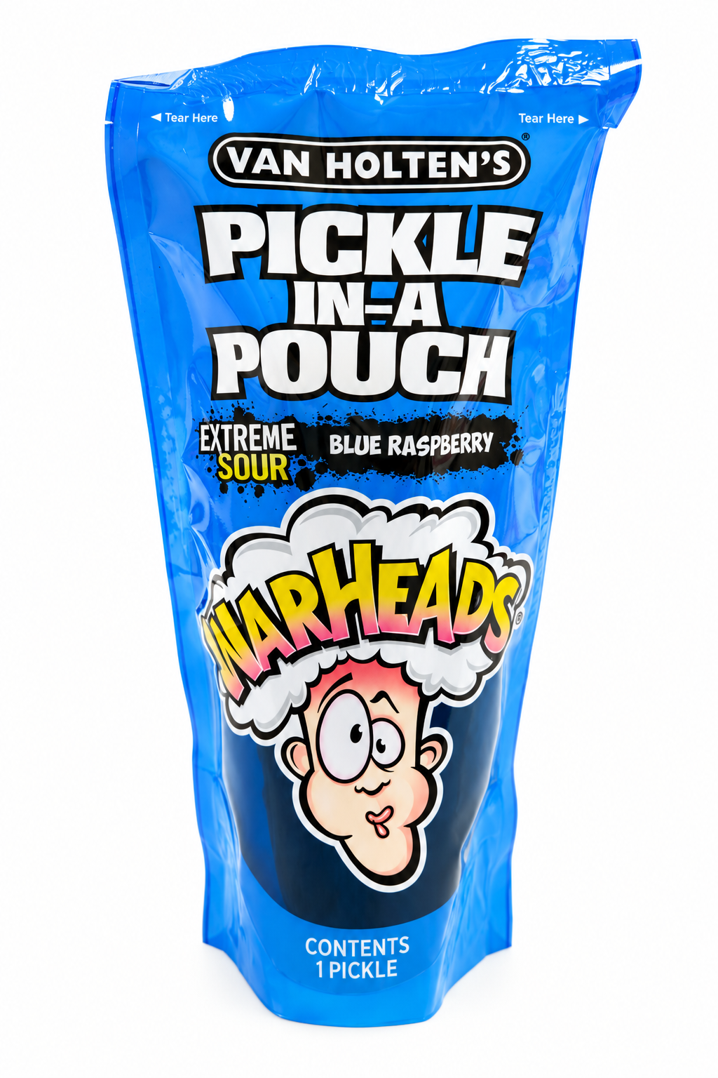 Van Holten’s Warheads Extreme Sour Blue Raspberry Pickle-In-A-Pouch