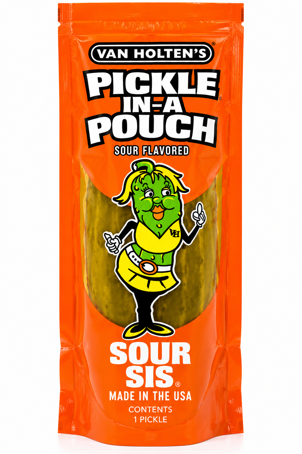 Van Holten’s Sour Sis Sour Pickle-In-A-Pouch