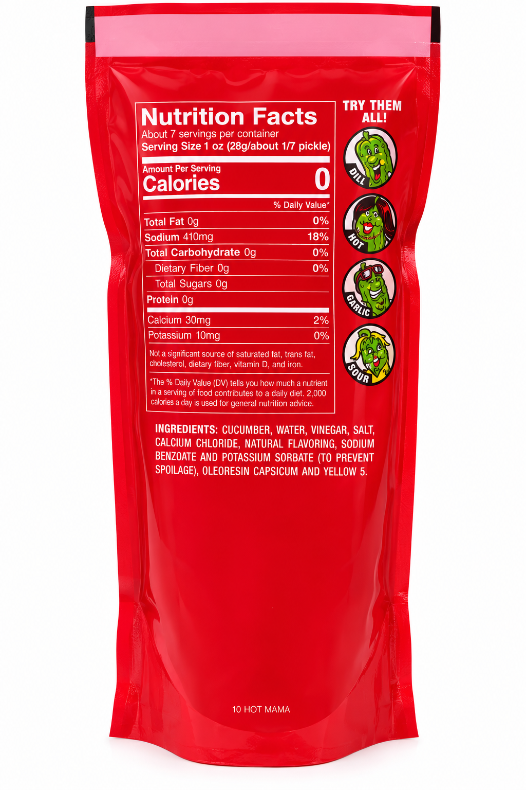 Van Holten’s Hot Mama Pickle-In-A-Pouch – Hot Flavor