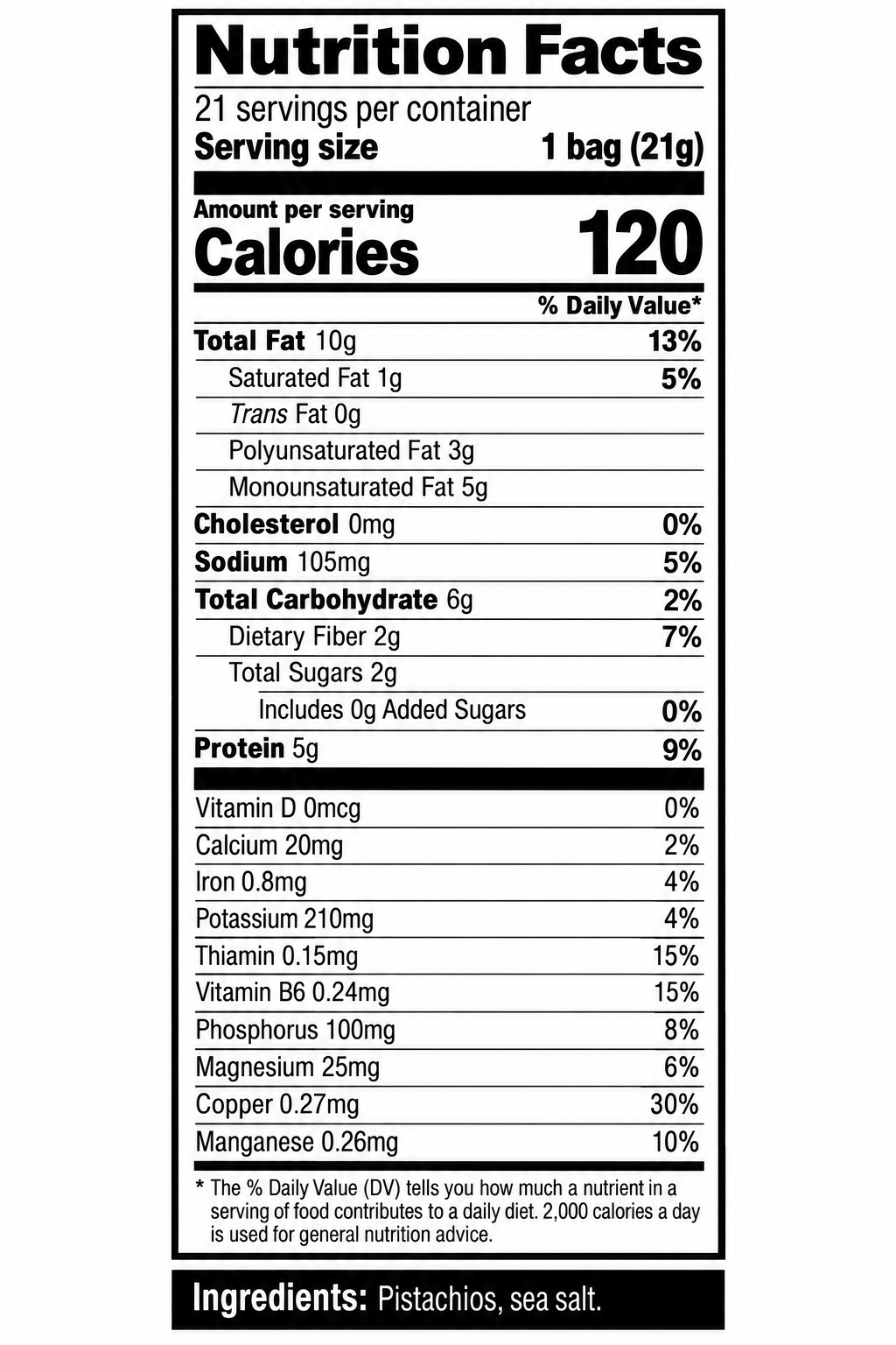 Wonderful Pistachios No Shells Roasted & Salted – 0.75 oz