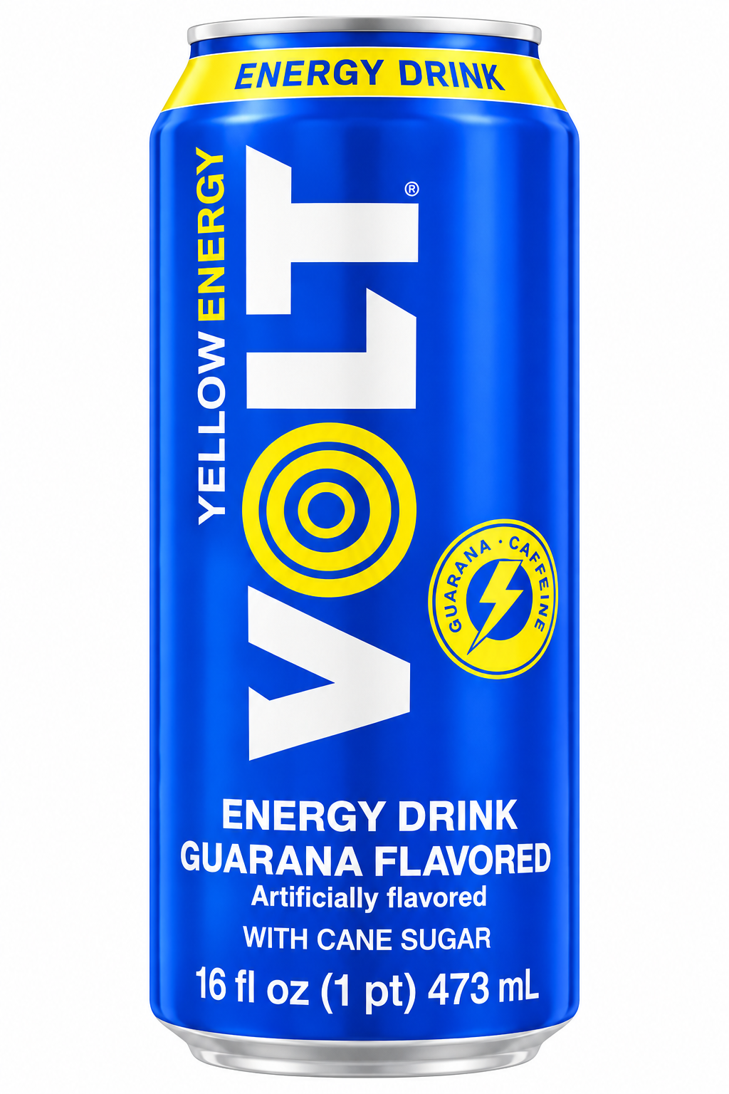 Volt Yellow Energy Guarana Flavored Energy Drink – 16 oz