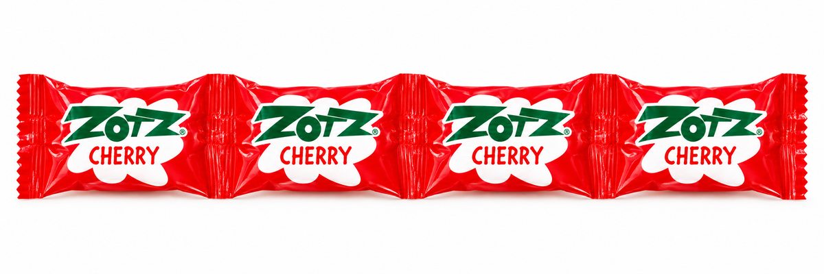 Zotz Assorted Fizzy Candy Strings – Cherry, Apple & Watermelon