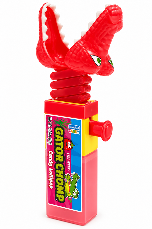 Kidsmania Gator Chomp Lollipop Candy Toy - 0.6oz