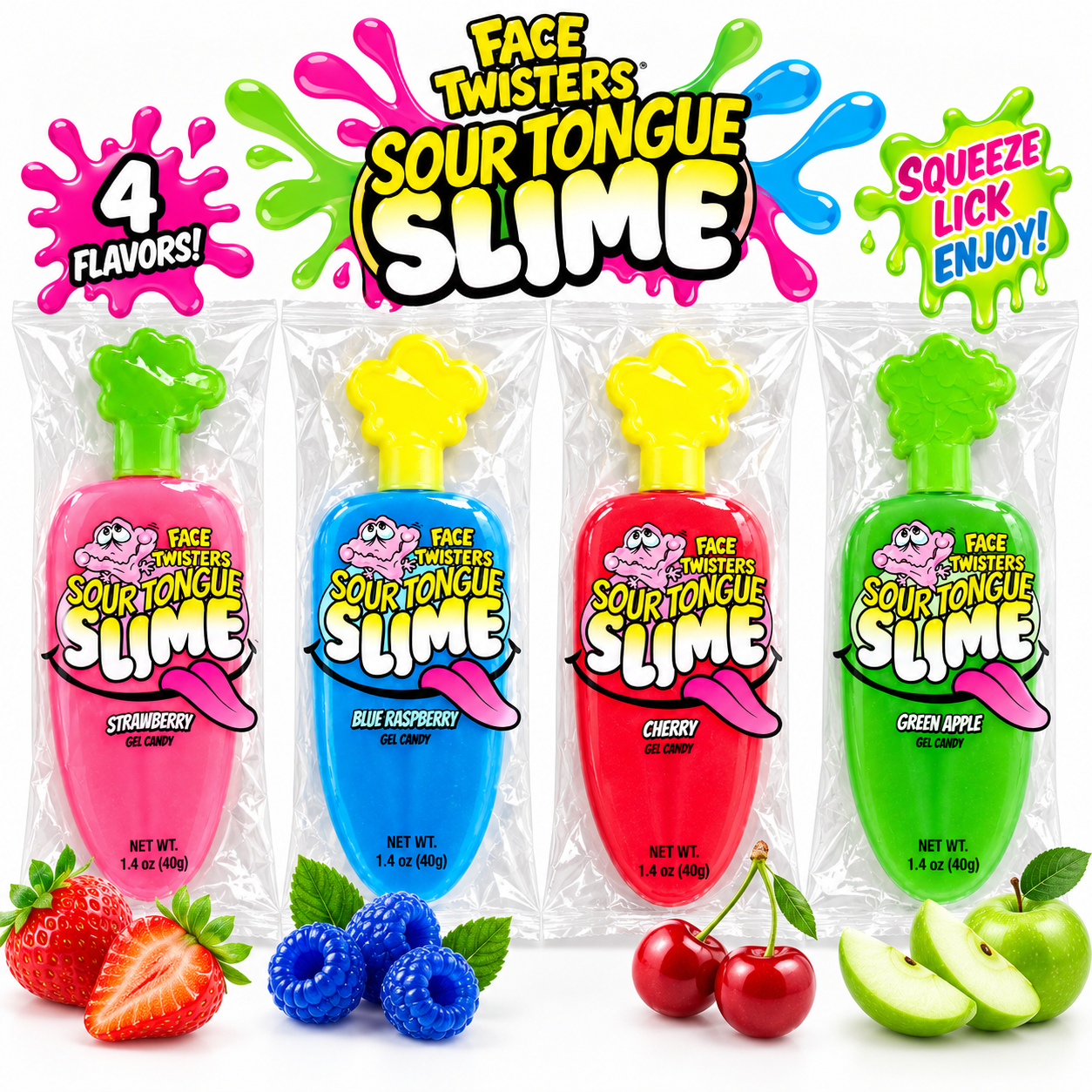 Face Twisters Sour Tongue Slime - 1.4oz